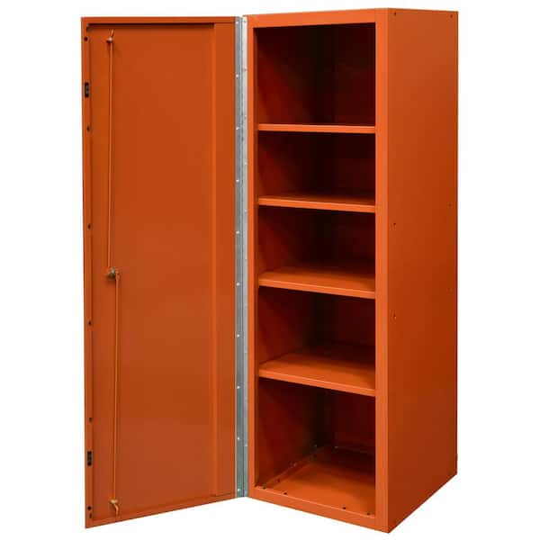Extreme Tools DX 19 in. 4-Shelf Side Locker Tool Chest in Orange with Black Handle