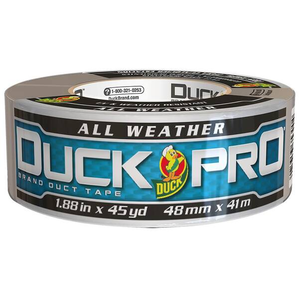 Duck Pro 1.88 in. x 45 yds. Silver All Weather Duct Tape