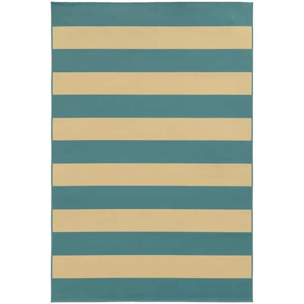 Home Decorators Collection Nantucket Aegean 7 ft. x 10 ft. Indoor/Outdoor Patio Area Rug