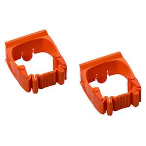 One-Size-Fits-All Orange Holder for Rail or P01A-1 Wall Adapter (2-Pack)