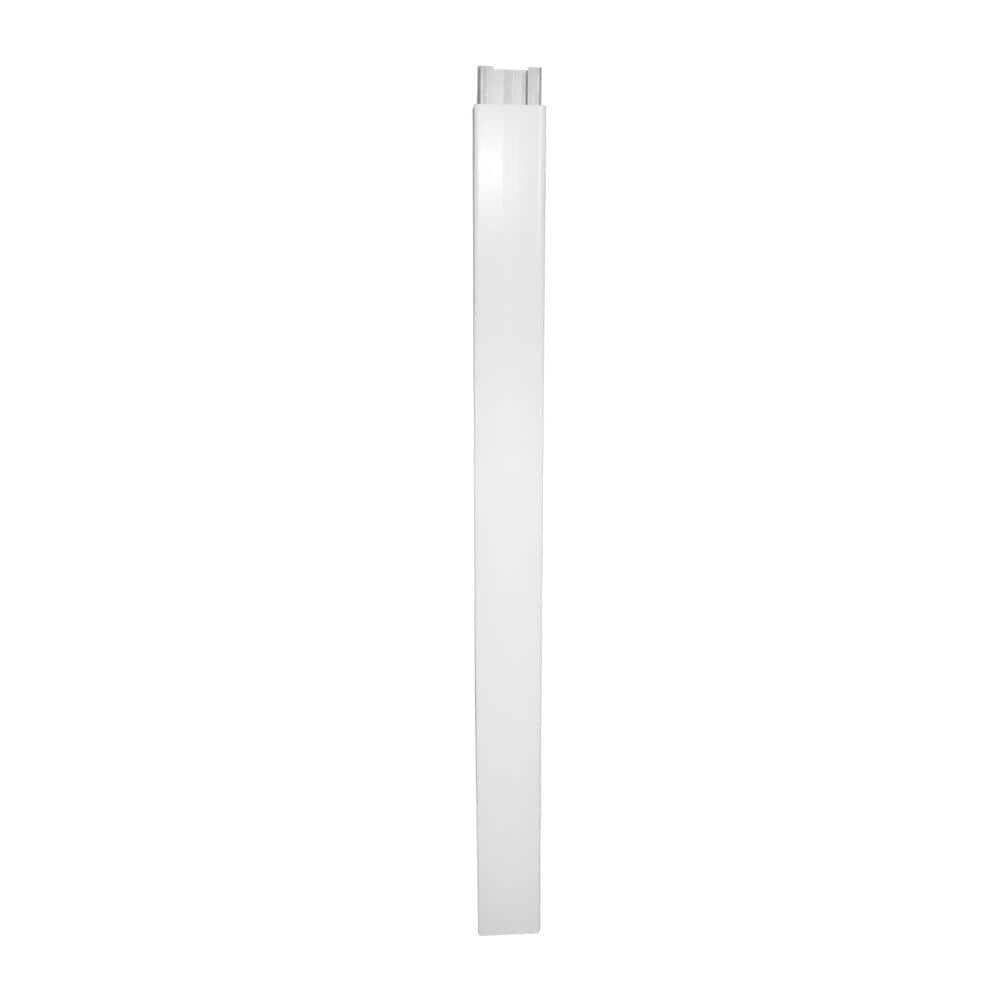 Weatherables 5x5x10 Ft White Vinyl Fence Gate Blank Post