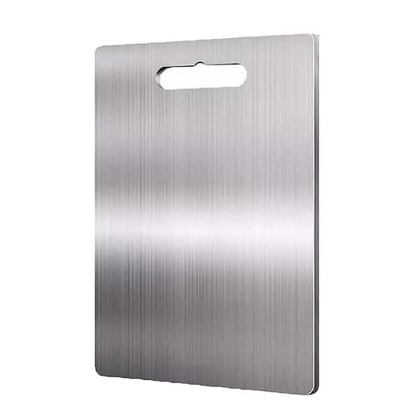 Titanium Cutting Board 13.4 in. x 9 in. Rectangular Stainless Steel Cutting Board for All Cooking Tasks