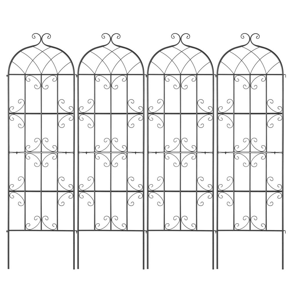 Metal Steel Garden Trellis for Climbing Plants, 71 x 20 in., Set of 4, Rust-Resistant Support for Flowers, Vegetables price history on PriceWatchPro