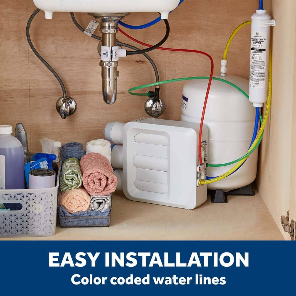 GE 5-Stage Under-Sink Reverse Osmosis Water Filtration System