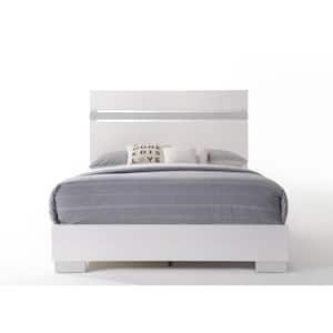 Naima II White Queen Bed