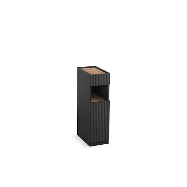 Spacity 10 in. W x 17.63 in. D x 35.23 in. H Bath Vanity Cabinet without Top in Dark Steel