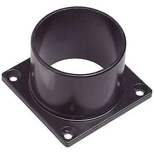 3.5 in. Outdoor Pier Base Accessory Mount for Deck Porch Patio, Black