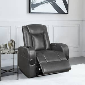 CorLiving Recliner Chair with Extending Foot Rest, Light Grey Fabric  LYN-591-R - The Home Depot