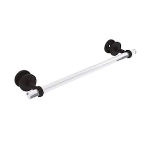 Clearview 18 in. Shower Door Towel Bar with Twisted Accents in Oil Rubbed Bronze