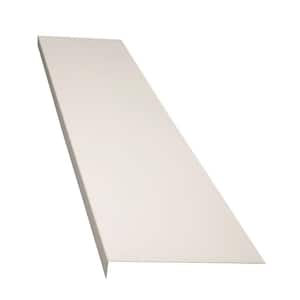 Classic Series 14 in. x 84 in. White Powder Coated Steel Foundation Plate for Cellar Door