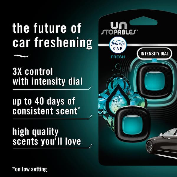 0.07 oz. Unstopables Fresh Scent Scent Car Vent Clip Air Freshener (2-CNT)