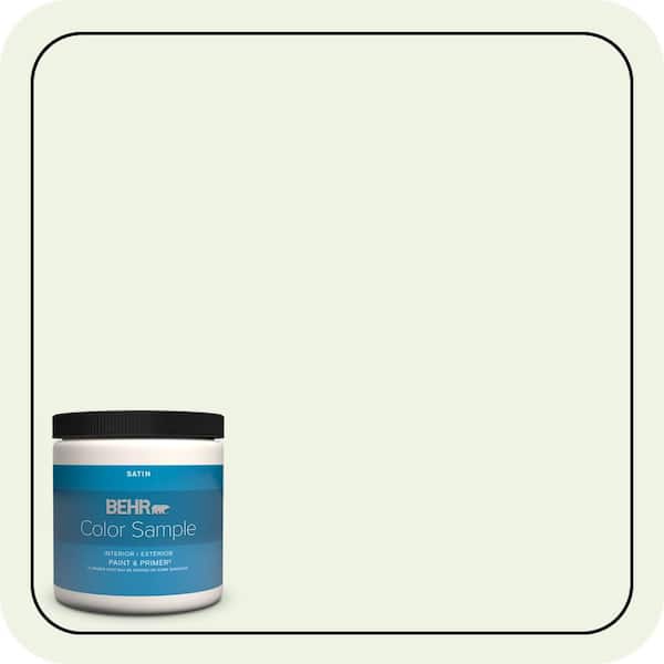 BEHR PREMIUM PLUS 8 oz. #PPL-37 Aspen Whisper Satin Enamel Interior/Exterior Paint & Primer Color Sample