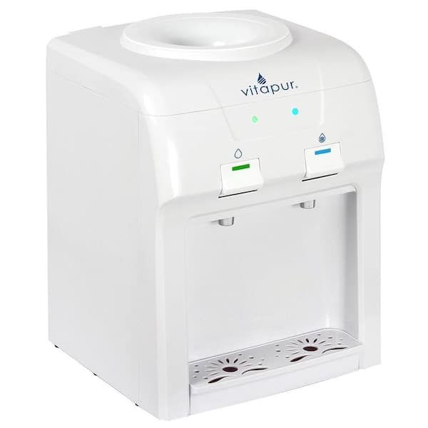 VITAPUR VWD2036W-1 3-5 Gal. Cold/Room Temperature Countertop Water Cooler Dispenser in White - 1