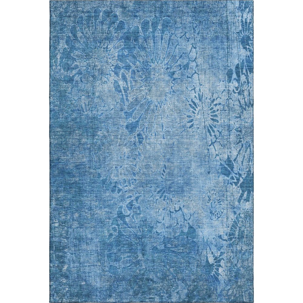Mayfield Premium Machine Washable Abstract AMF2224 Denim 10 ft. x 14 ft. Area Rug price history on PriceWatchPro