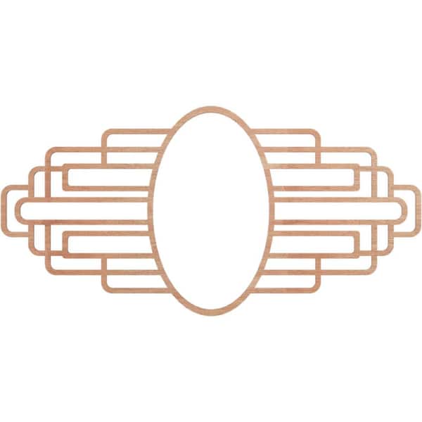 Ekena Millwork 0.25 in. x 30 in. x 15 in. Wood (Cherry) Medallion Moulding