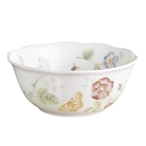Butterfly Meadow 34 oz. Porcelain Multi Color Large All Purpose Bowl