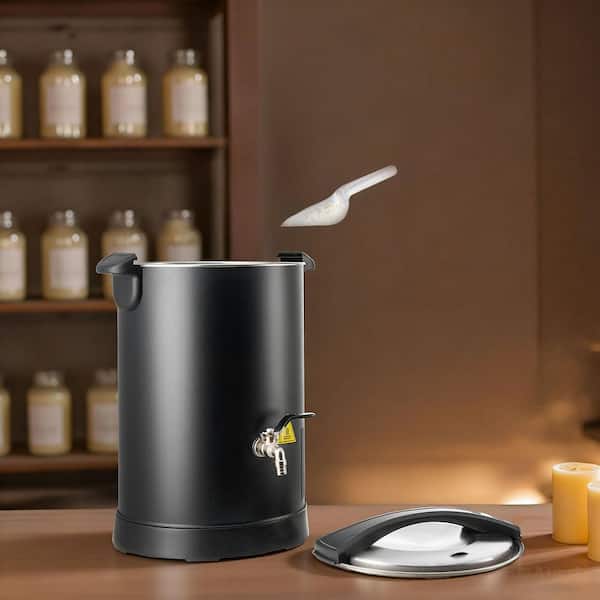 Wax Melter for Candle Making, 10.6 qt. Fast and Even Heating, with Easy Pour Spout and Temp Digital Display, Hourglass