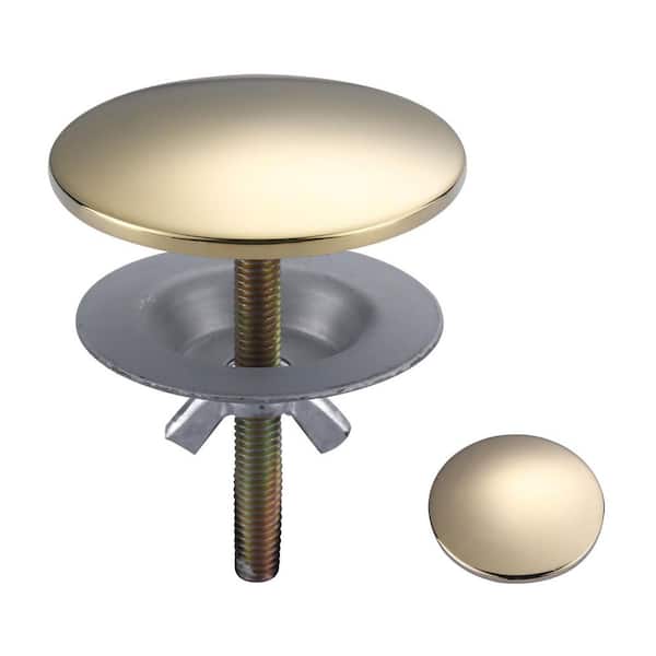 2 in. Kitchen Round Brass Sink Hole Cover in Polished Brass