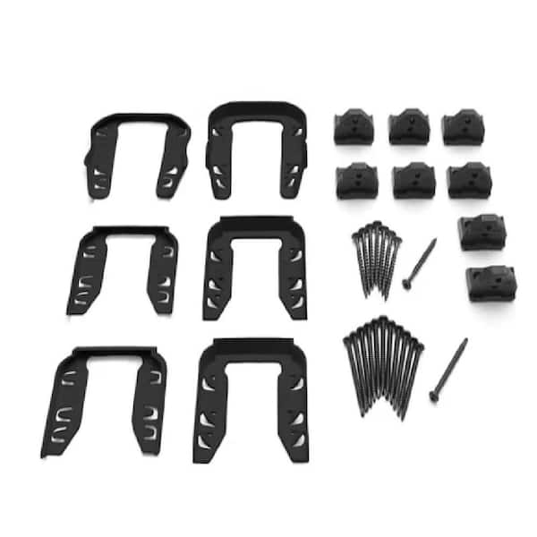 Transcend Mounting Hardware Kit (Use w/ Stair Cut Rail)-Charcoal Black BKSTACCYKIT