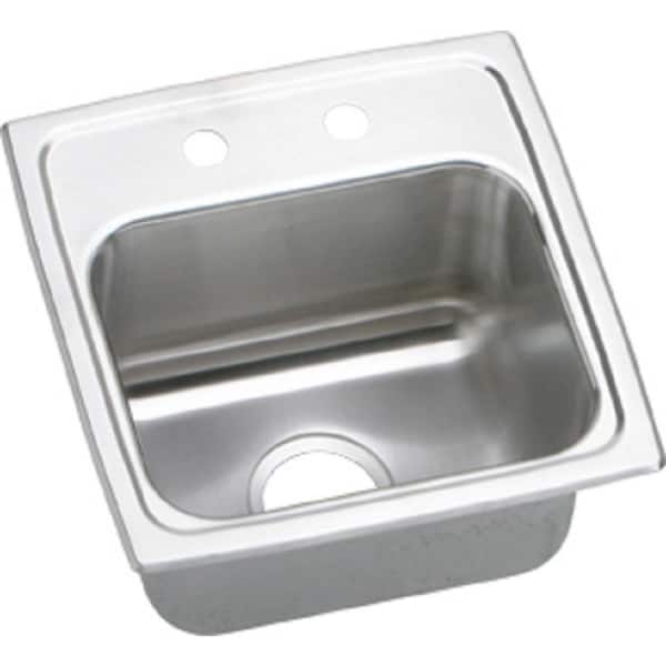 Elkay Gourmet 15in. Drop-in  Bowl 18 Gauge  Stainless Steel Sink Only and