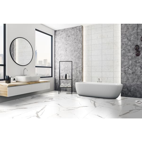 Stellar Ebony 24 in. x 48 in. Matte Porcelain Floor and Wall Tile (16 sq. ft. /Case)