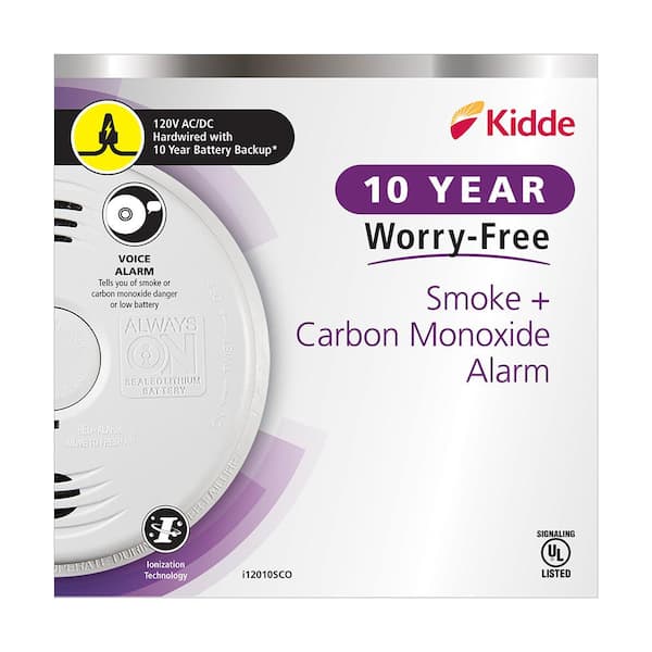 KIDDE WORRY FREE SMOKE AND CARBON MONOXIDE DETECTOR i12010SCO manufactured 6/20 