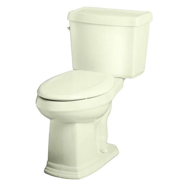 Gerber Allerton 2-Piece High Efficiency Elongated ErgoHeight Toilet in Biscuit