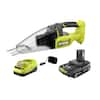 RYOBI ONE+ 18V Cordless Multi-Surface Handheld Vacuum Kit with 2.0 Ah Battery and Charger PCL705K
