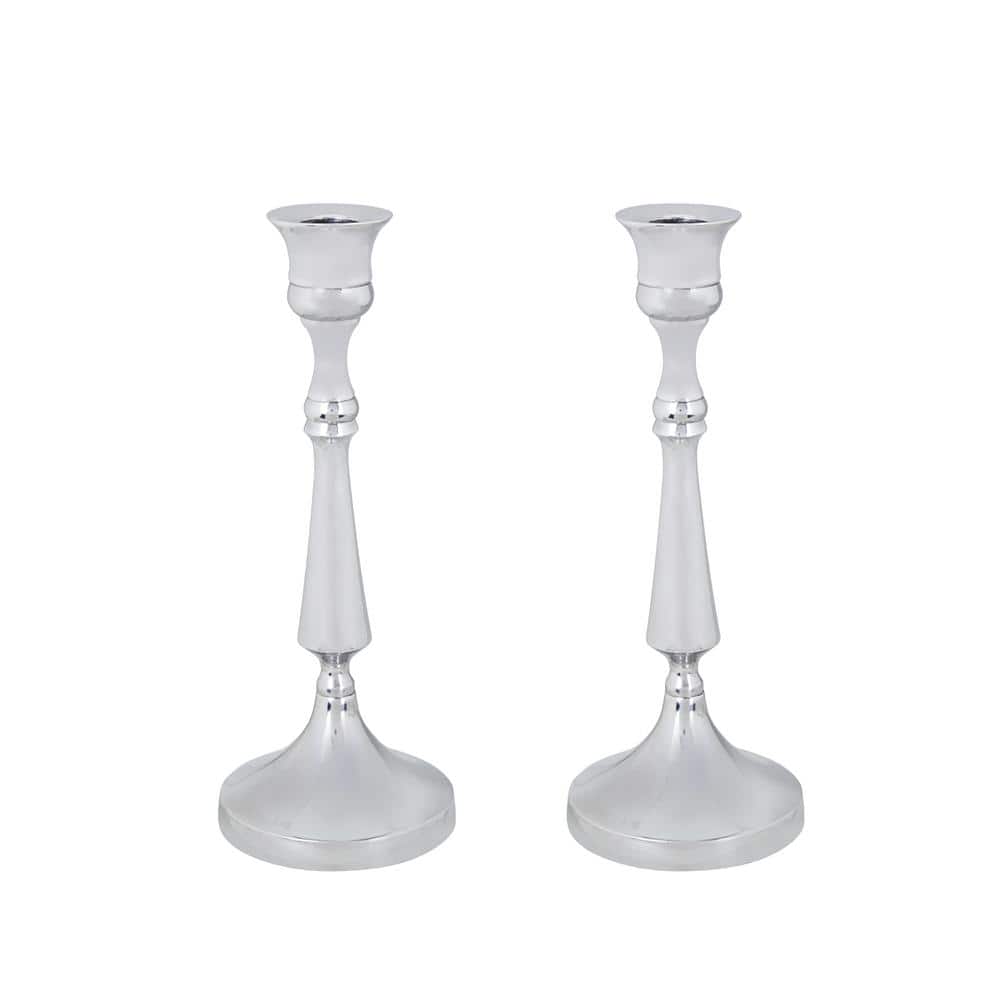 3-3/4 in. Dia x 9-3/4 in. Height, Nickel Aluminum Solid, Table Decorative C