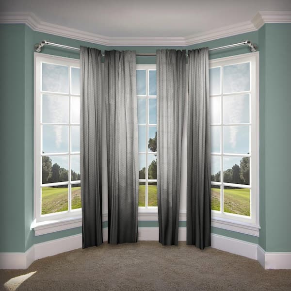 Bay Window Curtain Rod, Curved Curtain Rod For Bay Window