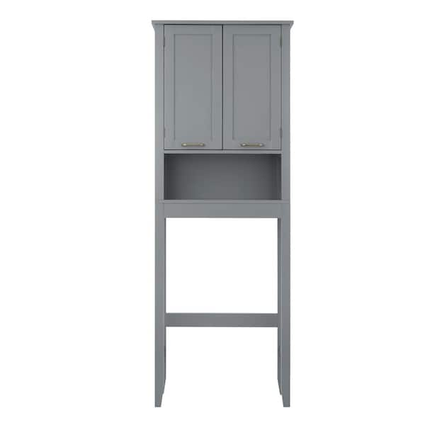 Costway Mirrored Medicine Cabinet Wall-mounted Bathroom Storage Organizer W/ shelf Grey : Target