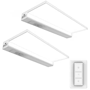 14.5 in. 2-Light (Fits 18 in. Cabinet) Direct Wire Onesync Under Cabinet Light with Wireless Remote Control