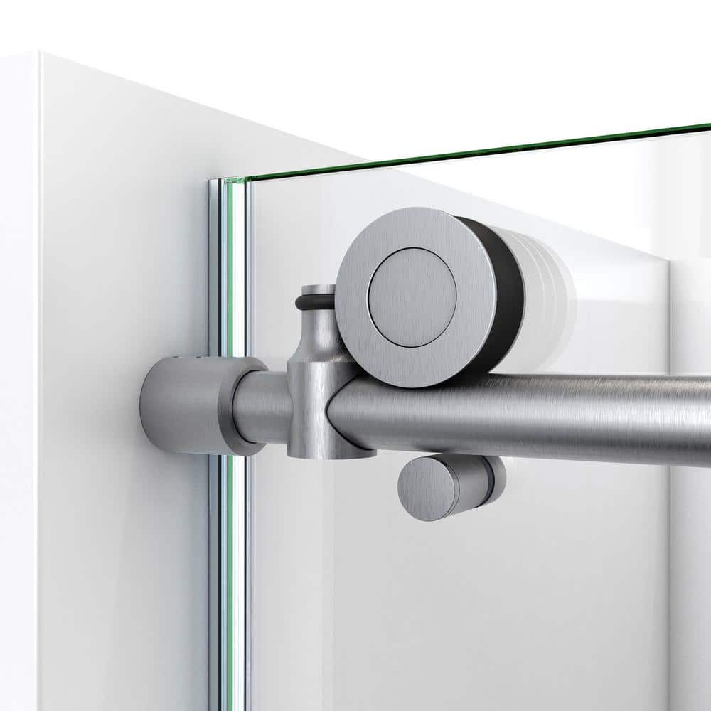 Enigma-X 48'' Frameless Clear Glass Sliding Shower Door