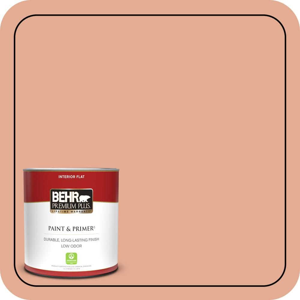 1 qt. #M200-4 Coral Cloud Flat Low Odor Interior Paint & Primer product image for price tracking