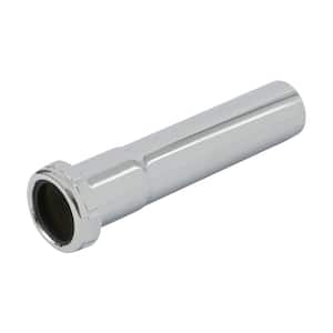 1-1/4 in. x 12 in. Chrome Slip Joint Extension Tube for Tubular Drain Applications, 17GA