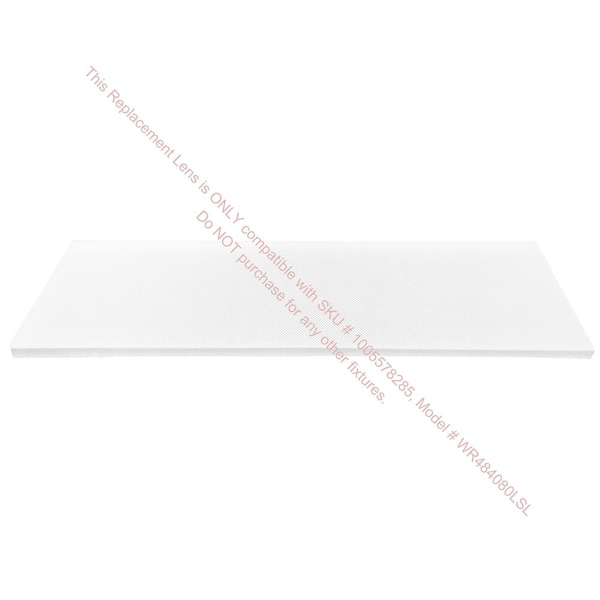 Commercial Electric 4 ft. LED 4-Light Square Lens Replacement Lens