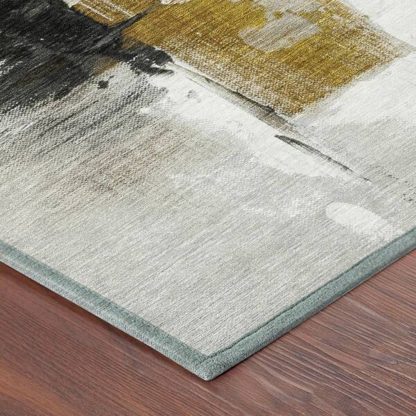 Chantille Machine Washable Indoor/Outdoor Abstract ACN2751 Brown 10 ft. x 14 ft. Area Rug