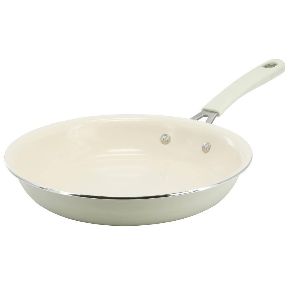 10-Inch Linen Aluminum Ceramic Nonstick Fry Pan
