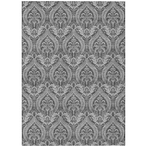 Chantille ACN572 Gray 5 ft. x 7 ft. 6 in. Machine Washable Indoor/Outdoor Geometric Area Rug