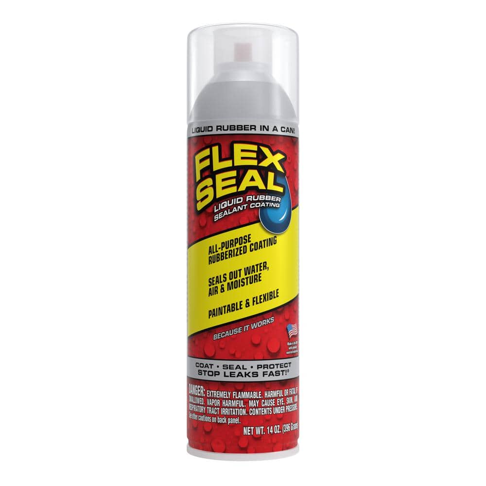 FLEX SEAL FAMILY OF PRODUCTS Flex Seal Clear 14 Aerosol Liquid Rubber  Sealant Coating Spray Paint FSCL20 The Home Depot