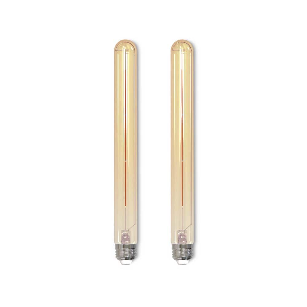 40-Watt Equivalent Amber Light T9 Long (E26) Medium Screw Base Dimmable Ant