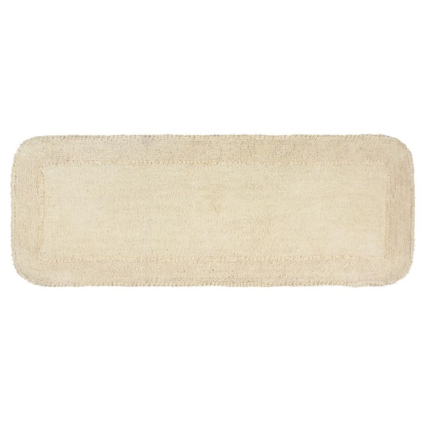 Radiant Collection 100% Cotton Bath Rug Set, Machine Wash, 21 in. x54 in. Runner, Ivory