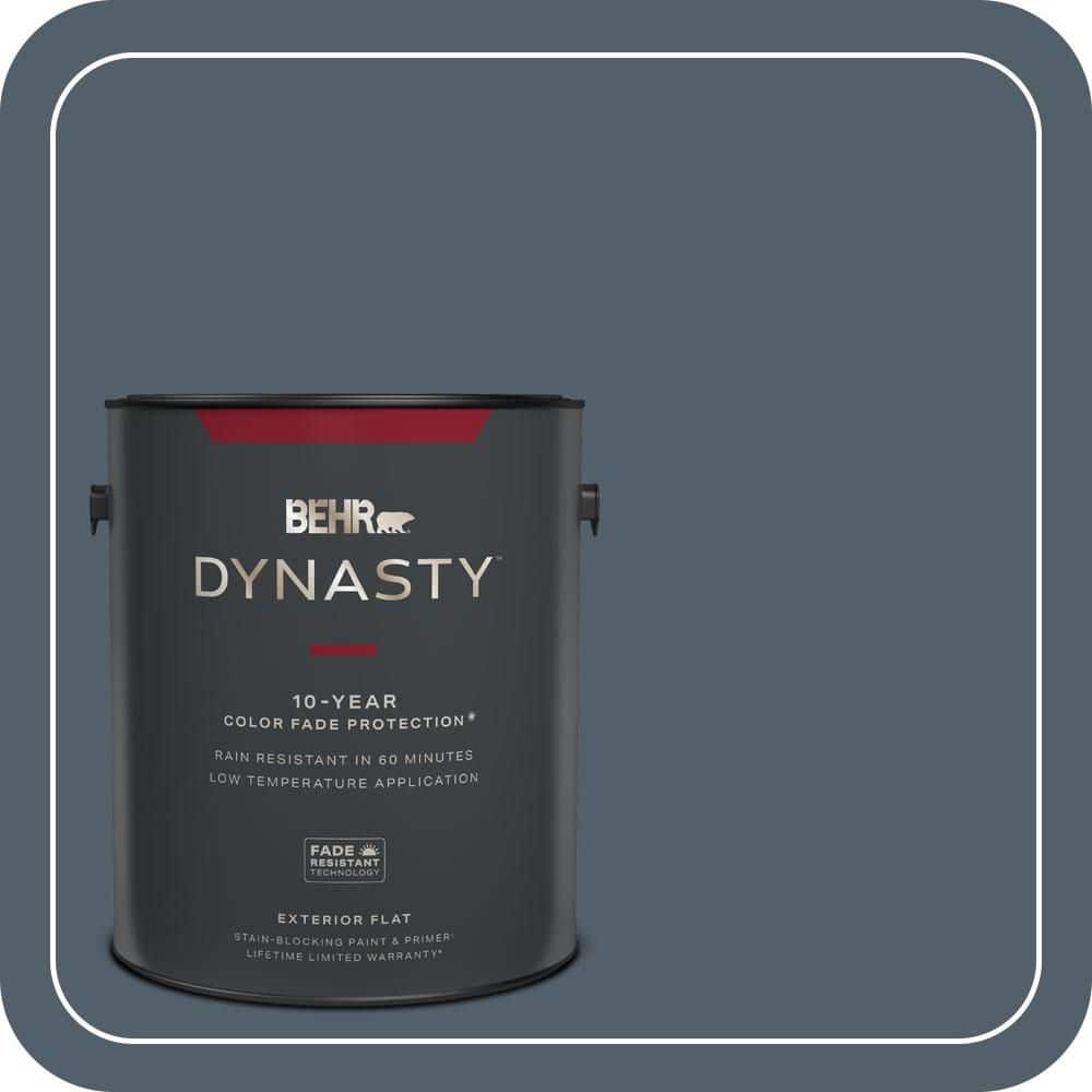 1 gal. #ECC-35-3 Thunder Bay Flat Exterior Stain-Blocking Paint & Primer price history on PriceWatchPro