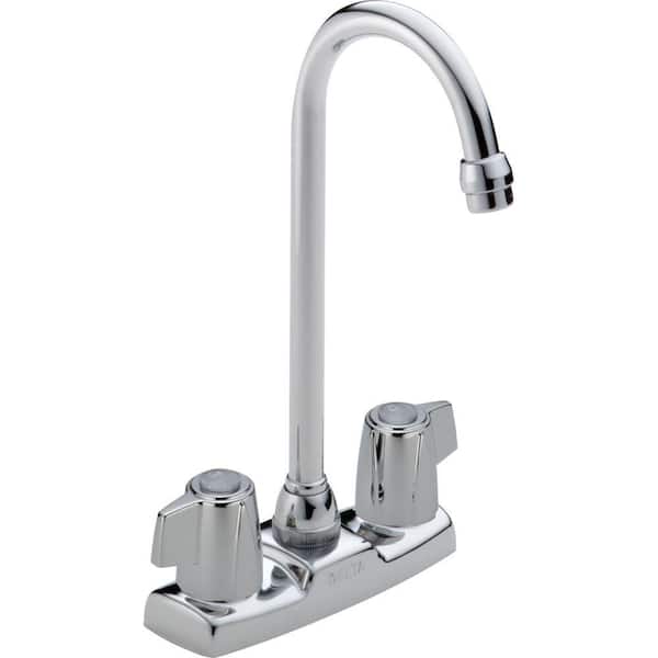 Delta Classic Double Handle Bar Faucet in Chrome