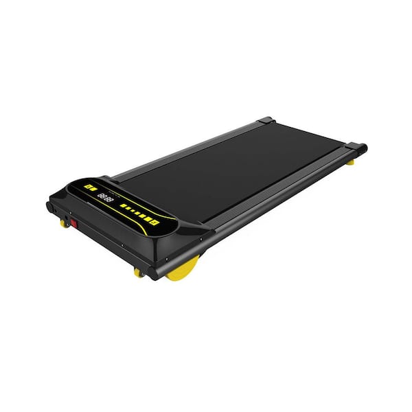 COWLOWN Black Portable Walking Pad Running Machine, Treadmill with LED Display and 12-Preset Programs