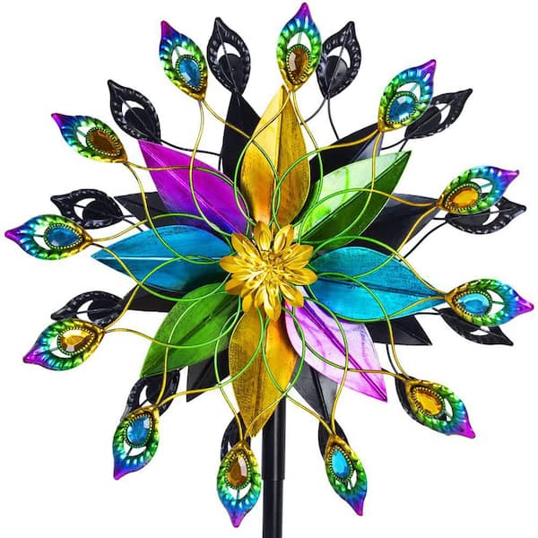 Double-Sided Large Metal Wind Spinners