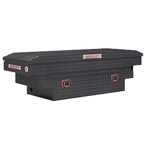 62.5 in. Gray Aluminum Compact Deep Crossover Truck Tool Box