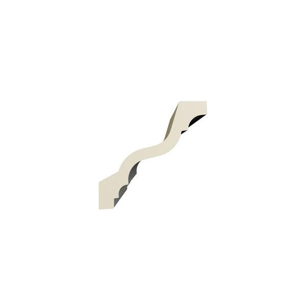 Ekena Millwork Harlington 4 in. D x 5.5 in. W x 96 in. L Polyurethane Crown Moulding