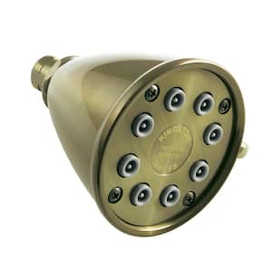 Kingston Brass K408A1CK Claremont 8-inch Brass Square Showerhead 49 Channel with 12-inch Shower Arm Polished Chrome