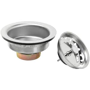 Universal Drain 30051 3 Stainless Steel Strainer Basket, FITS Most Sinks,  Silver